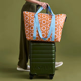 Geo Floral Zip Medium Tote