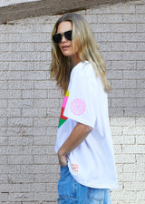 Rainbow Heart Tee - White