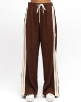LOL Side Stripe Track Pant - Brown