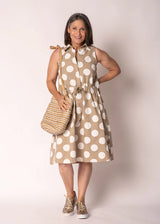 Palina Cotton Dress in Desert