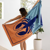 Jacquard Beach Towel: Cadence
