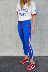 Varsity Leggings - Royal Blue / Red / White