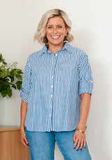 Soul Sparrow Blue Stripe Shirt