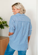 Soul Sparrow Blue Stripe Shirt