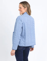 Sparrow Quilted Jacket - Steel Blue