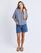 Striped Holiday Shirt Ocean Stripe