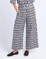 Kivi Pant - Midnight Abstract Print