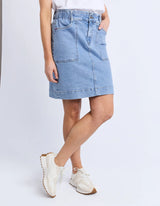 Atlas Denim Skirt
