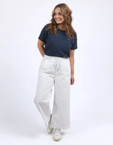 Greta Wide Leg Pant - Vintage White
