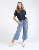 Sidney Cropped Wide Leg Jean