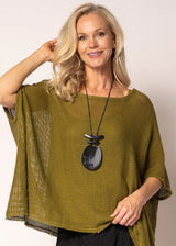 Mariella Knit Top - Green Olive