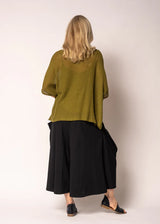Mariella Knit Top - Green Olive