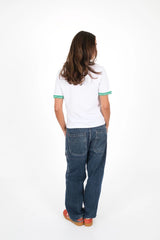 Bella Contrast Tee - Green