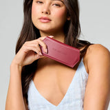 Slimline Glasses Case - Burgundy