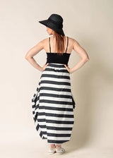 Ada Cotton Skirt - Granite Stripe