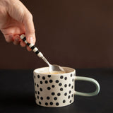 Monochrome Scattered Dots Mugs