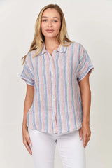 Short Sleeve Stripe Shirt