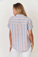 Short Sleeve Stripe Shirt