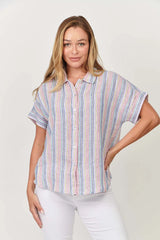 Short Sleeve Stripe Shirt