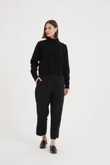 Jacquard Knit - Black