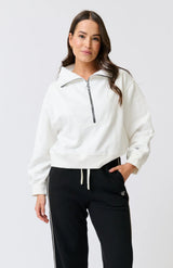 Lena 1/4 Zip Sweater - Cream