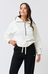 Lena 1/4 Zip Sweater - Cream