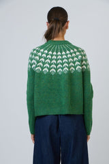 O&J Jumper Crew Neck - Pesto