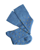 Merino Wool Socks - Dotty Blue