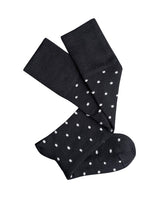 Merino Wool Socks - Dotty Black