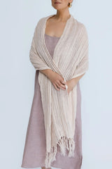 Aira Linen Scarf - Soft Musk