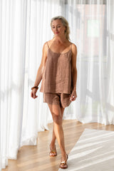 Fundamental Linen Cami Clay