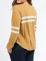 Adora Long Sleeve Tee - Dijon