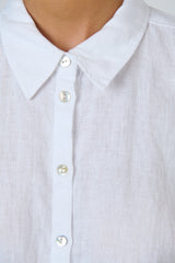 Linen Top - White