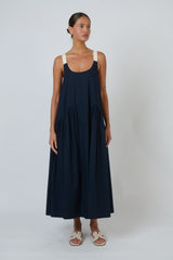 Poplin Dress - Ink