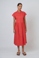Poplin Shirt Dress - Cannage