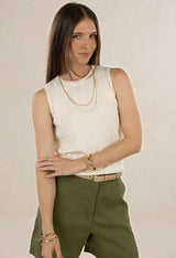 Collette Tank - Cream