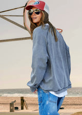 Howdy Cowboy Vintage Wash Sweat - Black