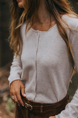 NZ Lambswool Cropped Cardi - Oatmeal