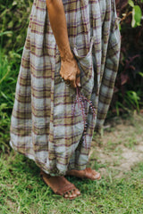 Montaigne Sartene French Linen Dress - Pistachio