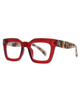 Keats - Ruby/Turtle - Blue Light Blocking Magnifying Reader