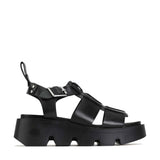 EOS Kailan Leather Sandal - Black