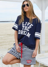 Live the Dream Retro Tee - Navy
