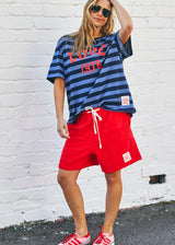 Love 1976 Stripe Retro Tee - Navy