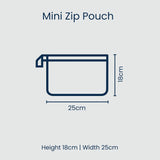 Geo Floral Mini Zip Pouch