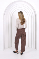 Leo Barrel Jeans - Chocolate