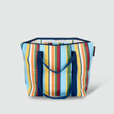 Retro Stripe Zip Medium Tote