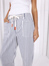 Carter Barrel Jeans - Light Blue Stripe