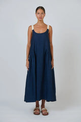 Linen Dress - Eclipse