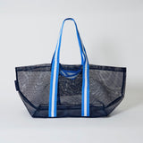 Mesh Oversized Tote - Navy