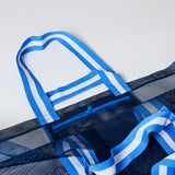 Mesh Oversized Tote - Navy